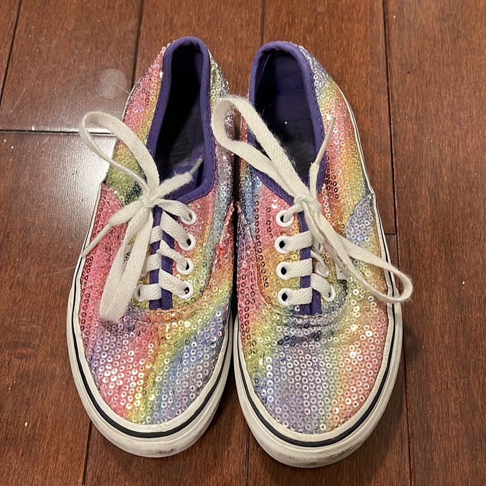 Kids Vans Size 1.0 Glitter. In Excellent Condition.
